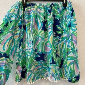 LILLY PULITZER Off the Shoulder Blouse- Floral